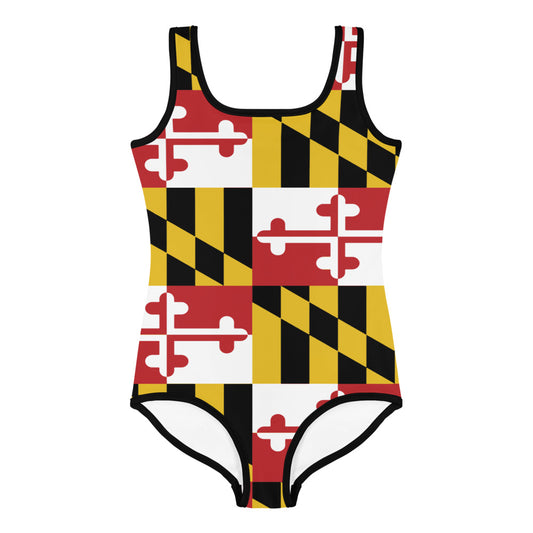 Maryland Flag Kids Swimsuit
