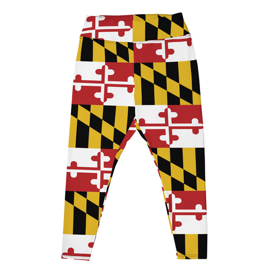 Maryland Flag Plus Size Leggings