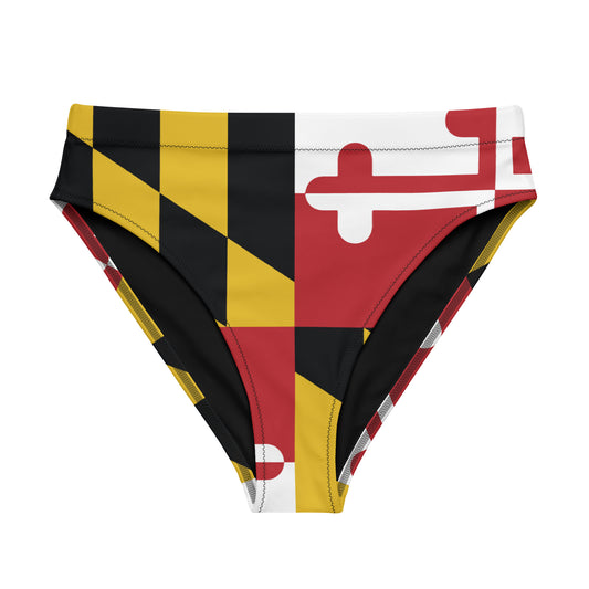 MD Flag high-waisted bikini bottom