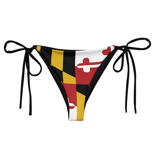 MD Flag string bikini bottom
