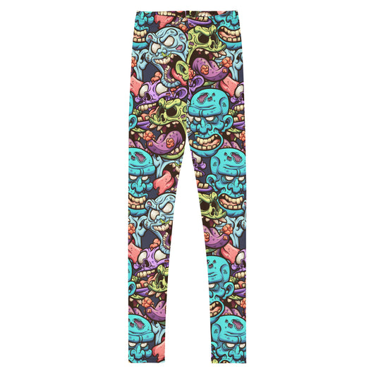 Zombie Heads Youth Leggings