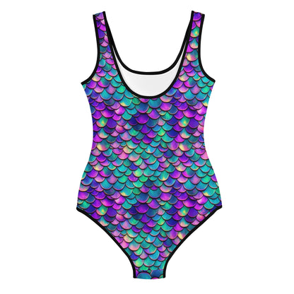 Colorful Mermaid Scales Youth Swimsuit
