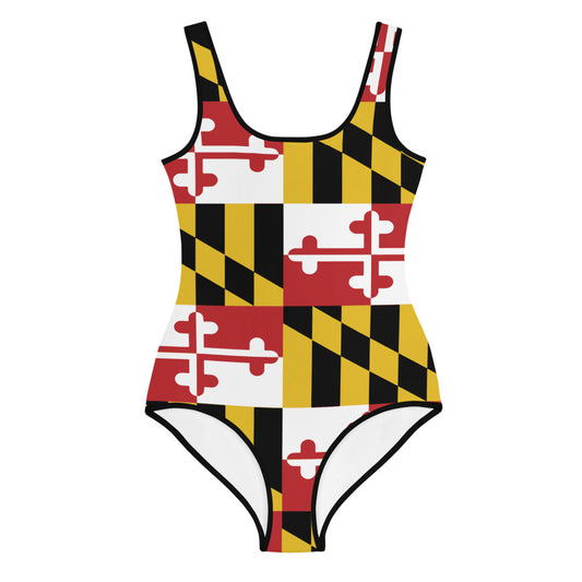 Maryland Flag Youth Swimsuit
