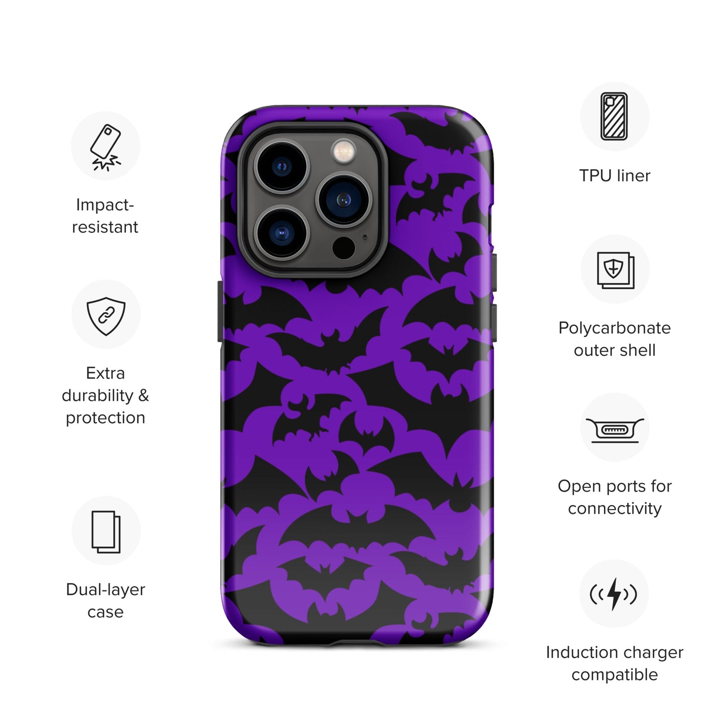 Bat Tough Case for iPhone® - Graphic Punks