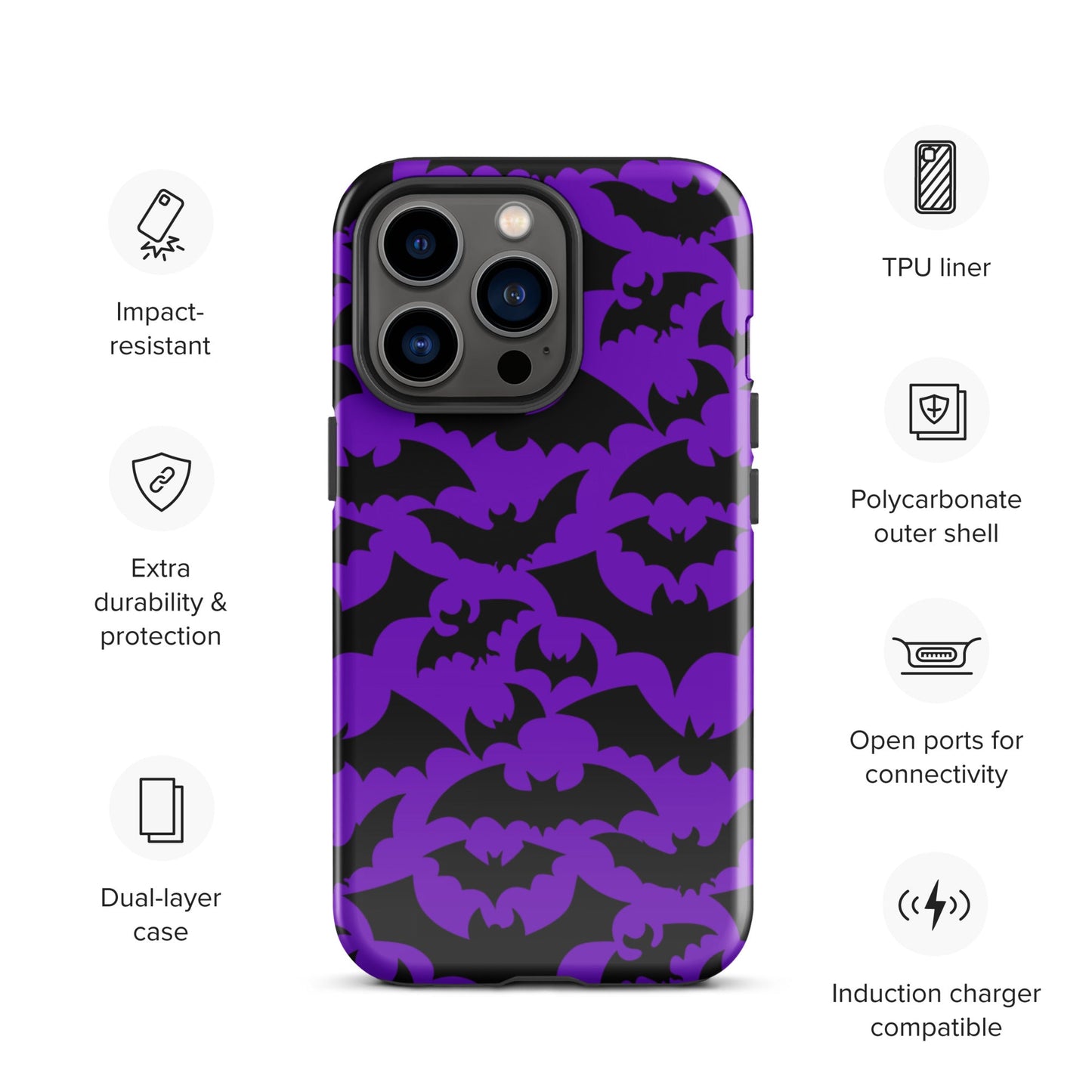 Bat Tough Case for iPhone® - Graphic Punks