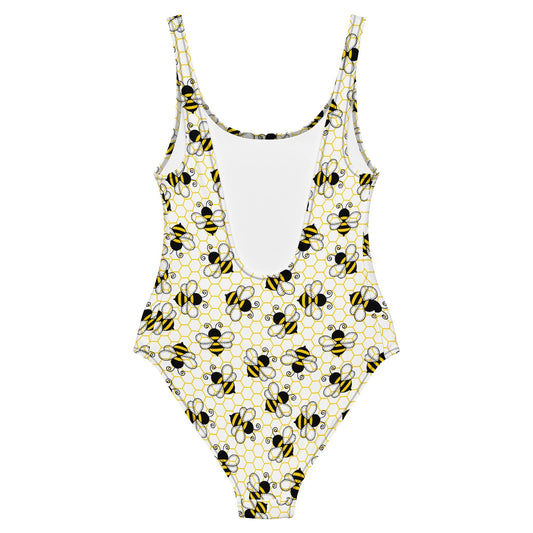 Bee Hive One - Piece Swimsuit - Graphic Punks