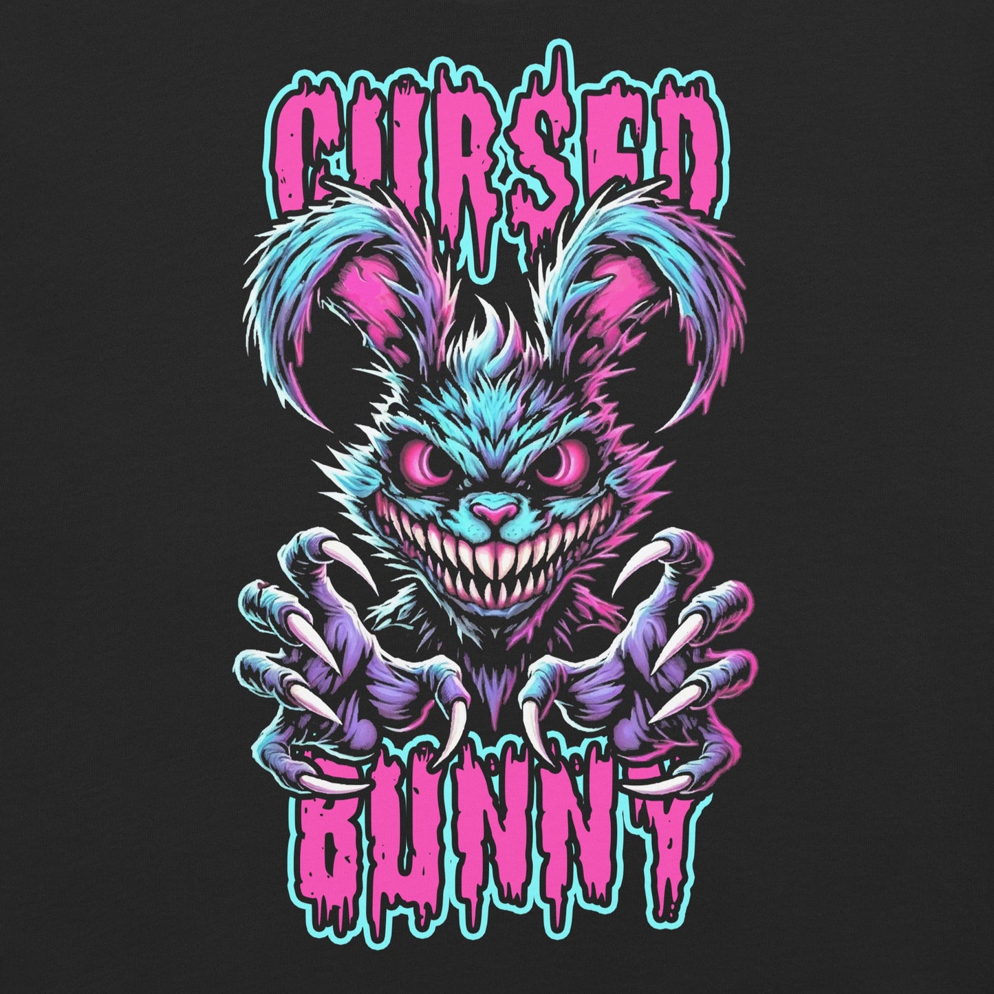 Cursed Bunny Garment - Dyed Heavyweight T-Shirt - Graphic Punks