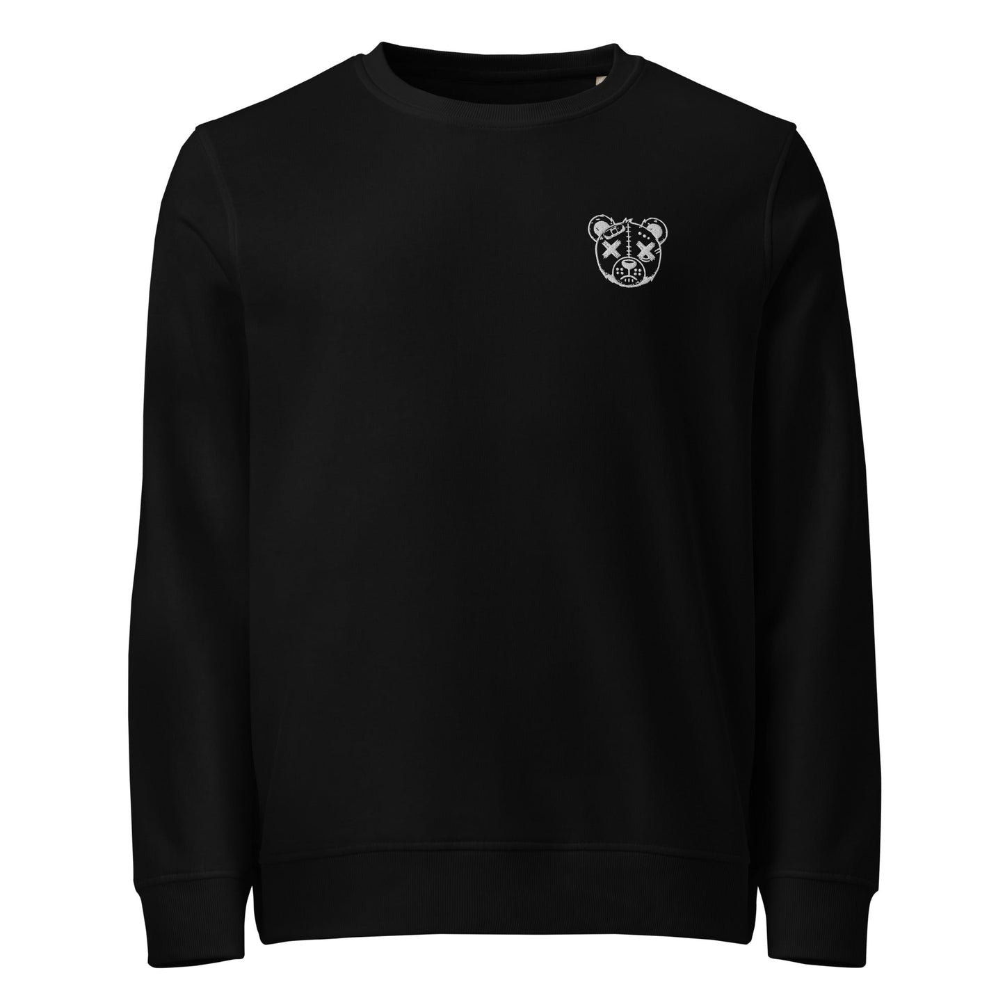Dead Bear Embroidered Unisex Organic Sweatshirt - Graphic Punks