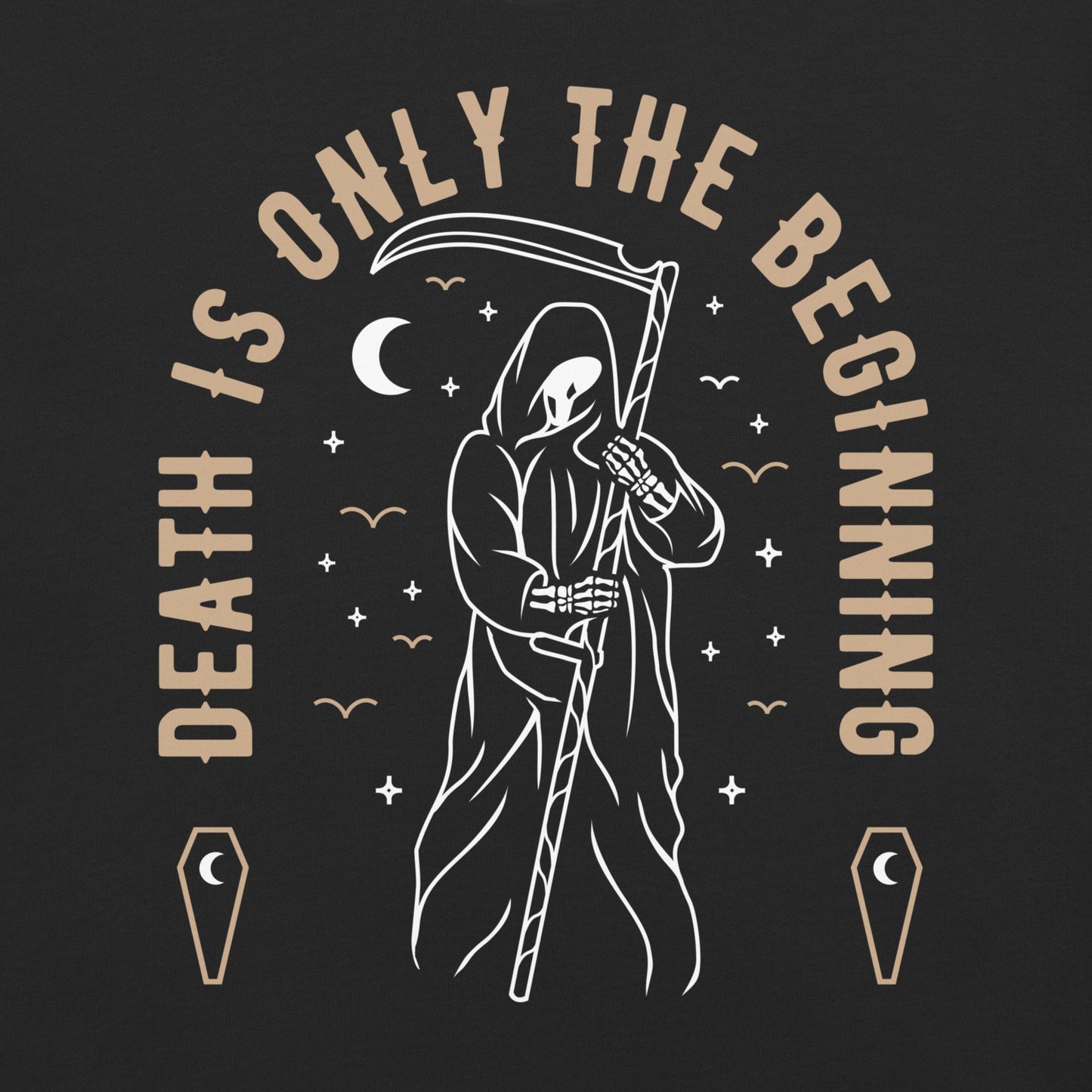 Death is Only the Beginning Garment - Dyed Heavyweight T-Shirt - Graphic Punks