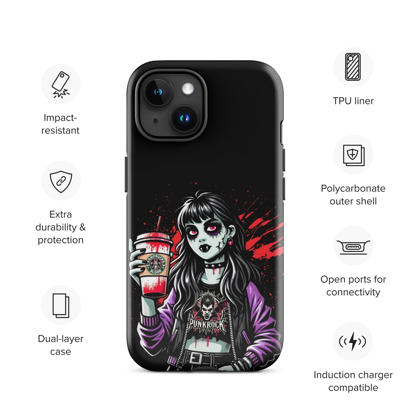 Fang Fuel Tough Case for iPhone® - Graphic Punks