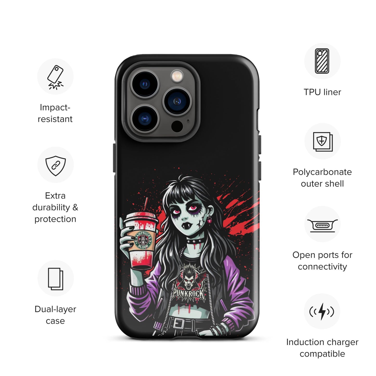 Fang Fuel Tough Case for iPhone® - Graphic Punks