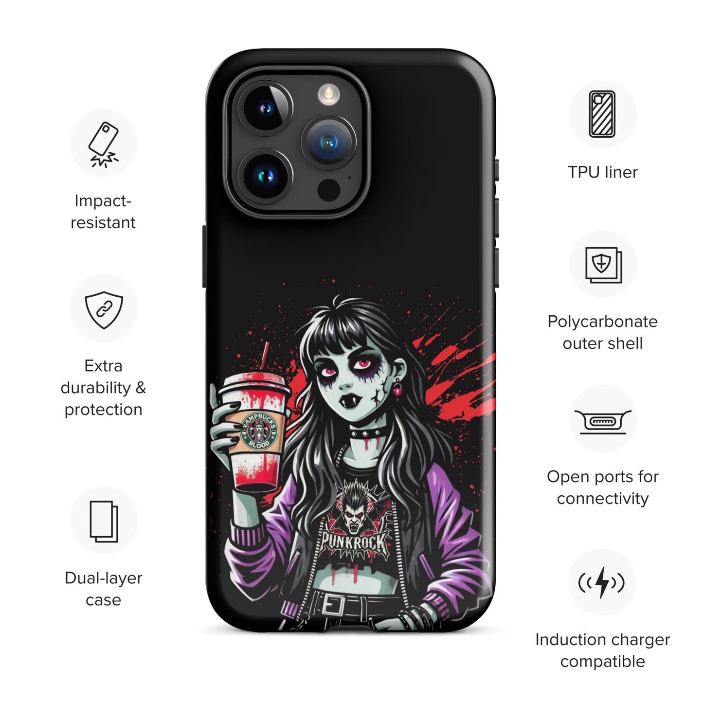 Fang Fuel Tough Case for iPhone® - Graphic Punks
