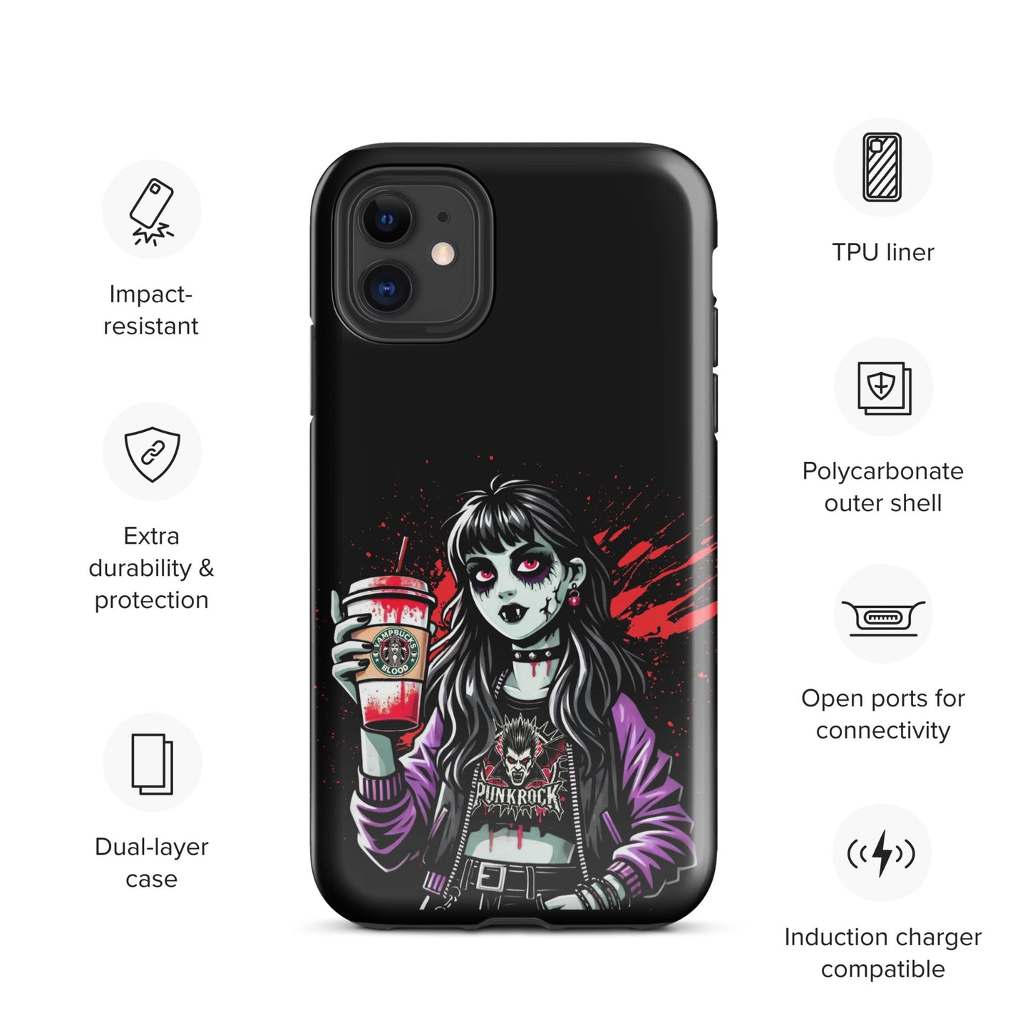 Fang Fuel Tough Case for iPhone® - Graphic Punks