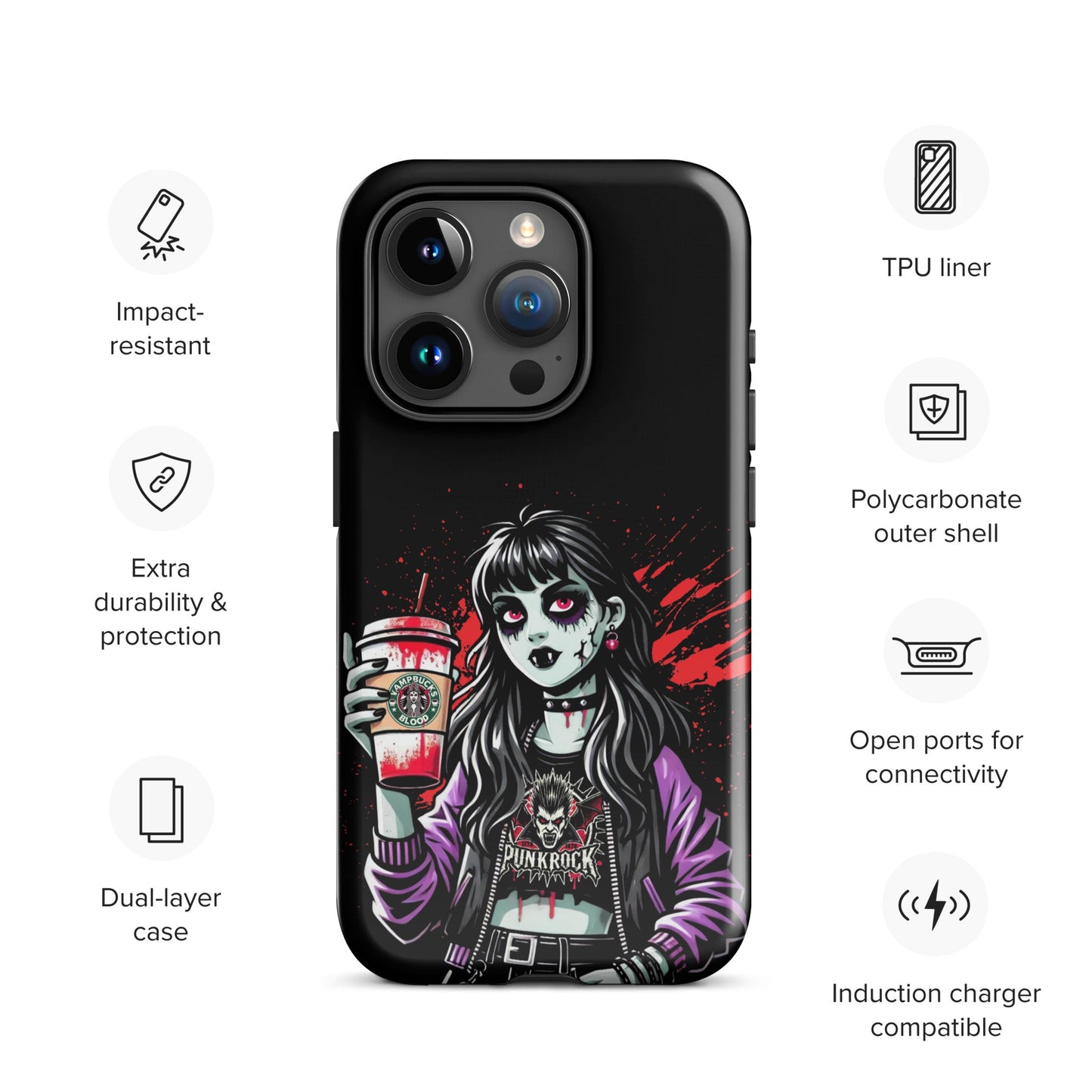 Fang Fuel Tough Case for iPhone® - Graphic Punks