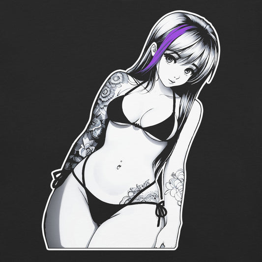 Goth Girl Garment - Dyed Heavyweight T-Shirt - Graphic Punks