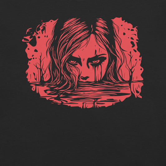 Gothic Girl Horror Garment - Dyed Heavyweight T-Shirt - Graphic Punks
