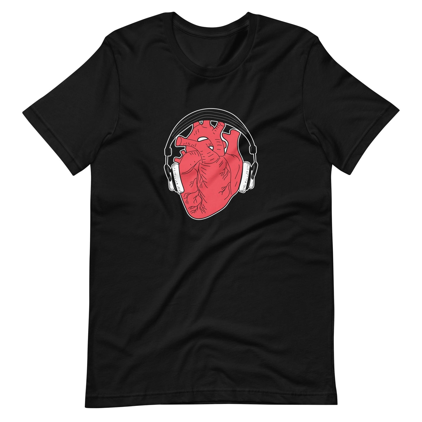 Heart with Headphones Unisex Tee - Graphic Punks