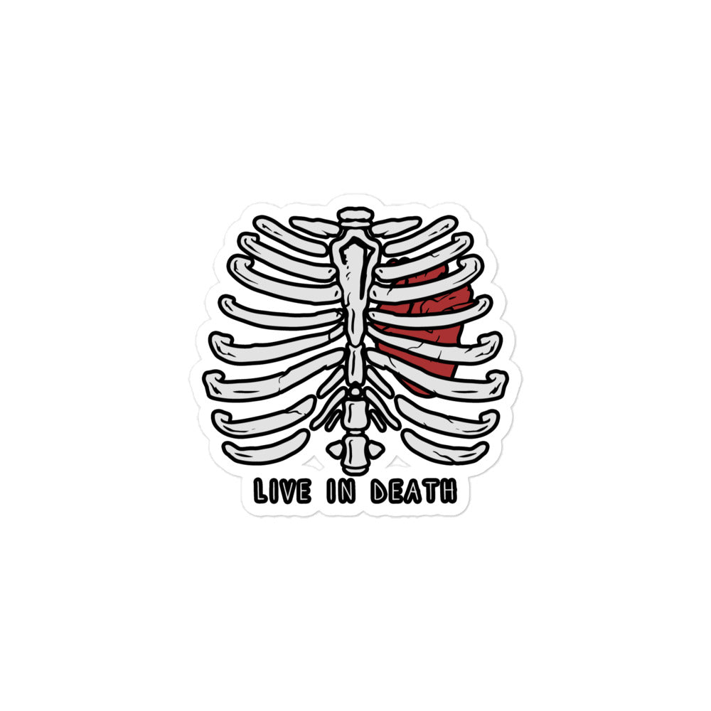Live in Death Vinyl Decal - Graphic Punks