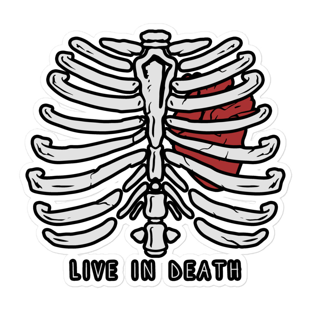 Live in Death Vinyl Decal - Graphic Punks
