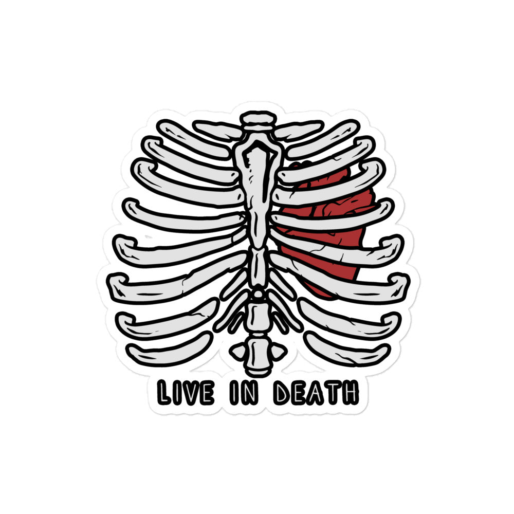 Live in Death Vinyl Decal - Graphic Punks