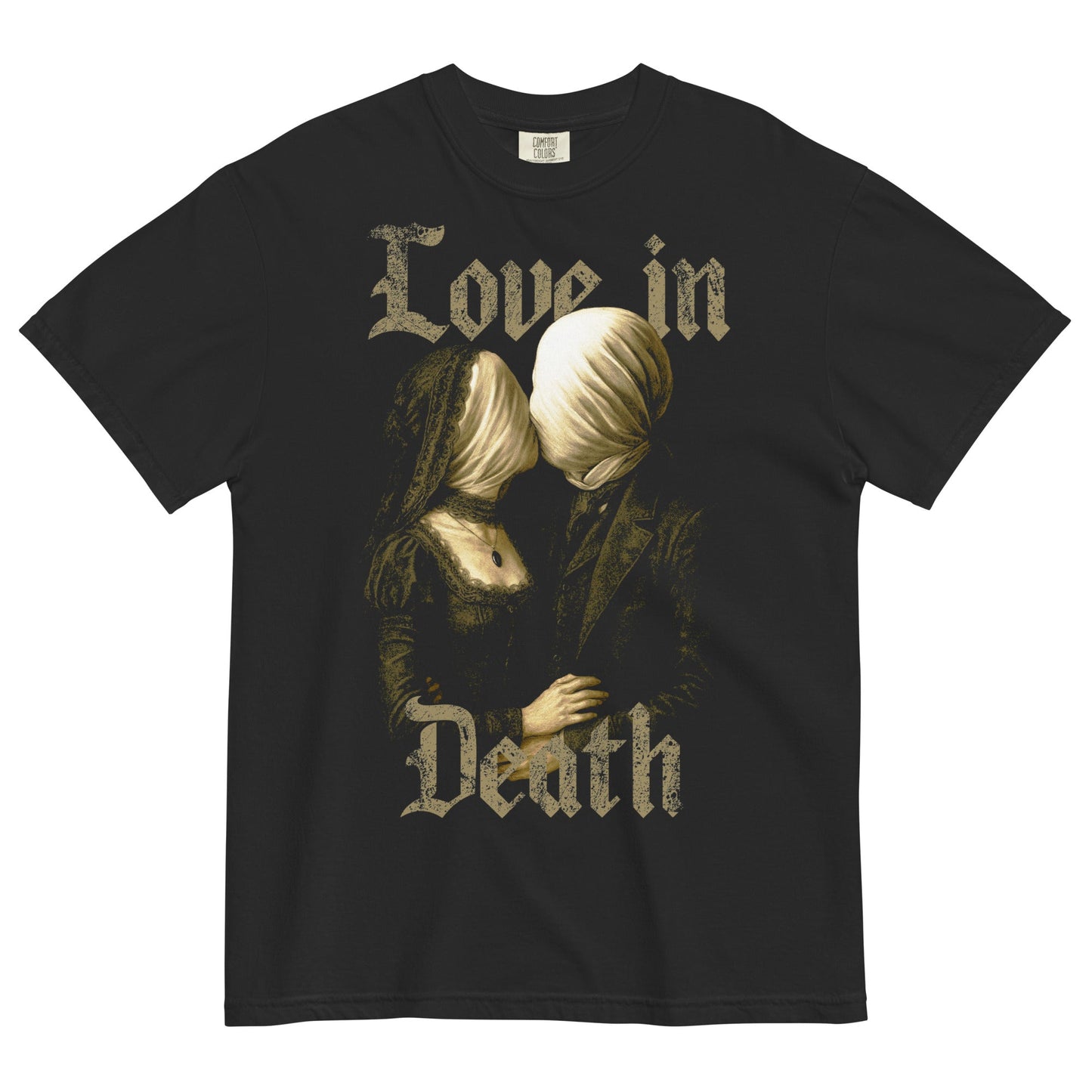 Love in Death Unisex Garment - Dyed Heavyweight T-Shirt - Graphic Punks