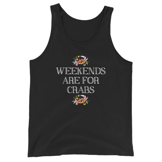 Weekends are for Crabs Men's Tank Top