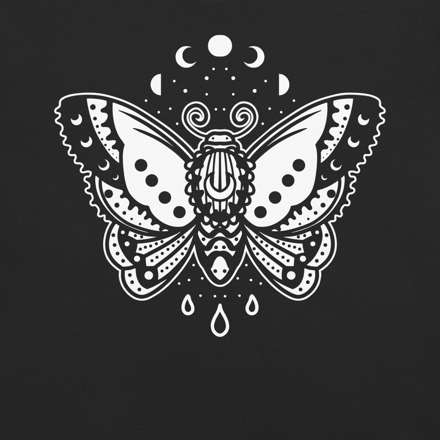 Nocturnal Moth Garment - Dyed Heavyweight T-Shirt - Graphic Punks