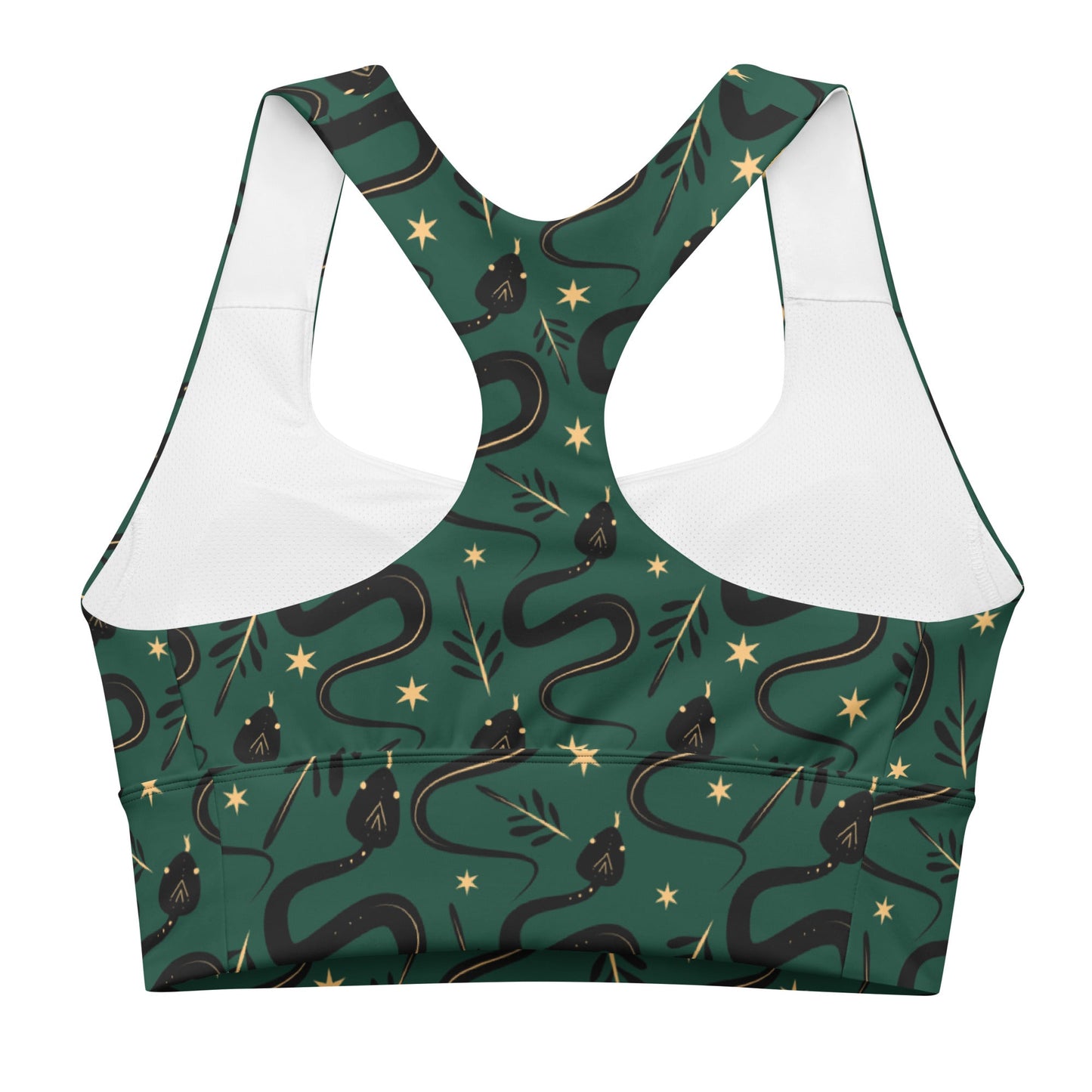 Occult Snakes Longline Sports Bra - Graphic Punks