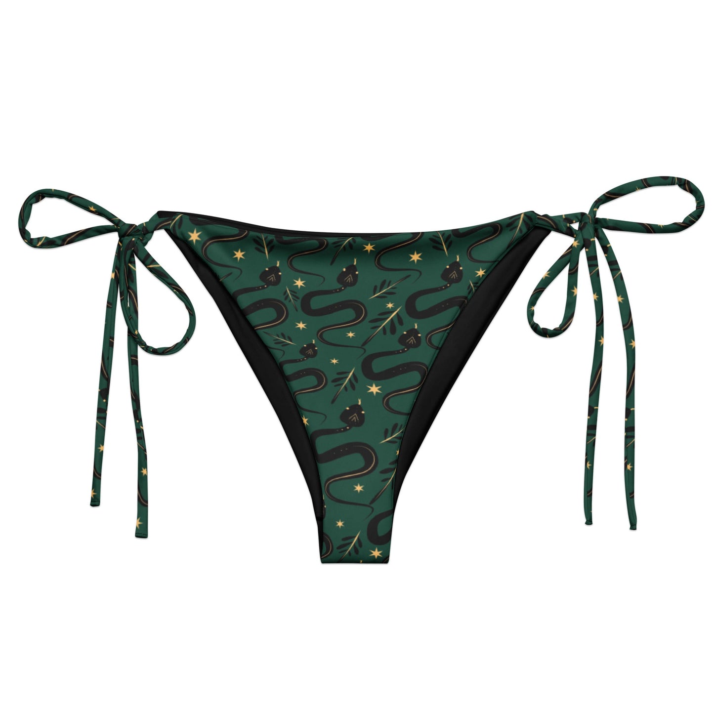 Occult Snakes String Bikini Bottom - Graphic Punks