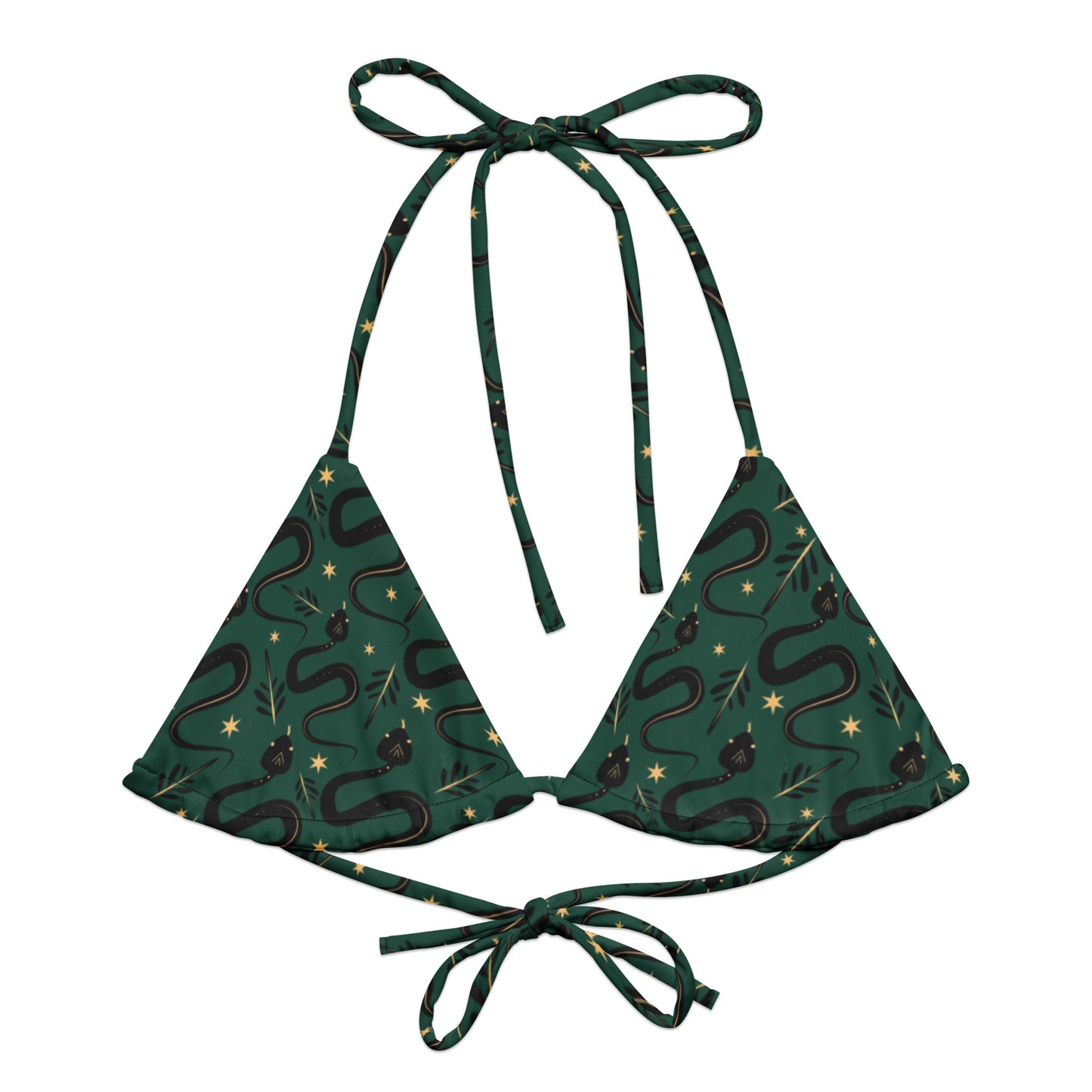 Occult Snakes String Bikini Top - Graphic Punks