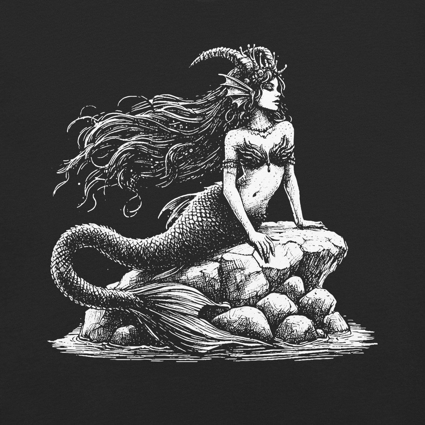 Siren Song Garment - Dyed Heavyweight T-Shirt - Graphic Punks