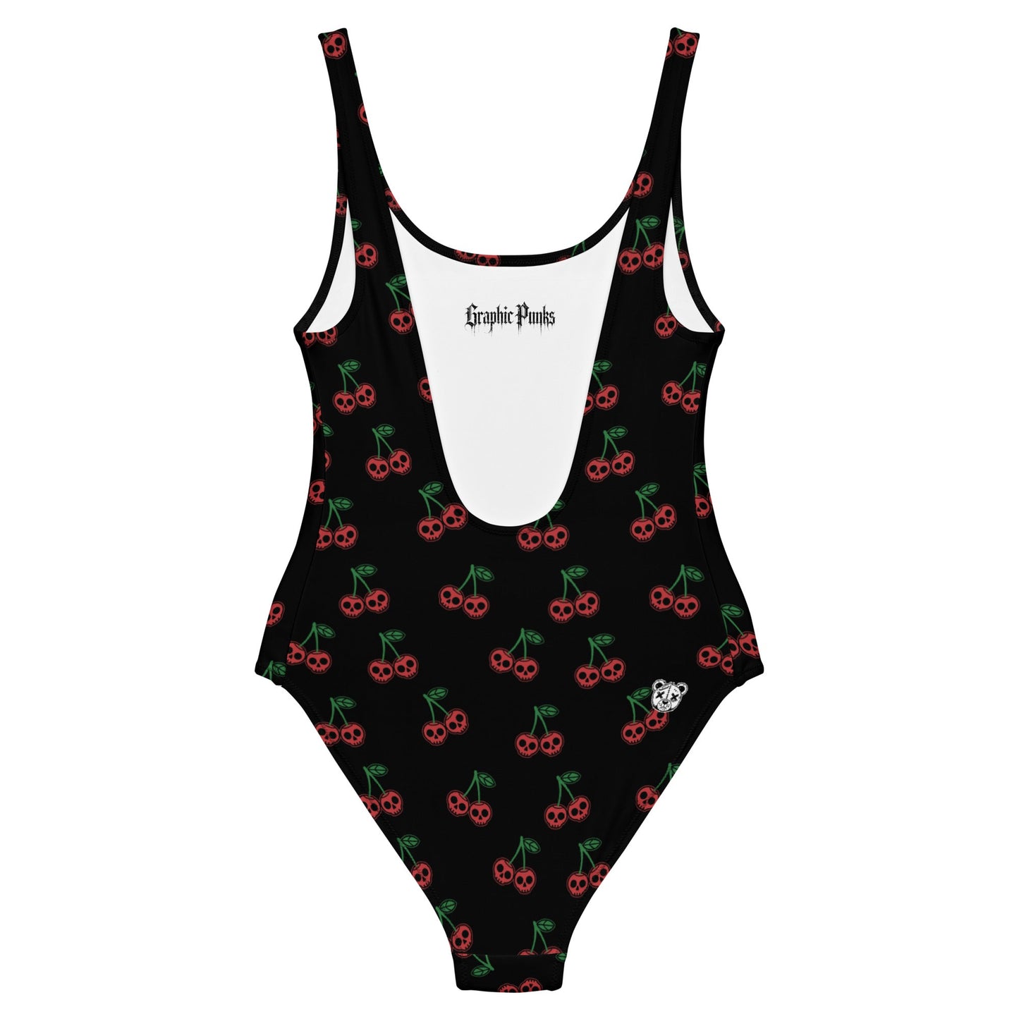 Skull Cherries One - Piece Swimsuit - Graphic Punks
