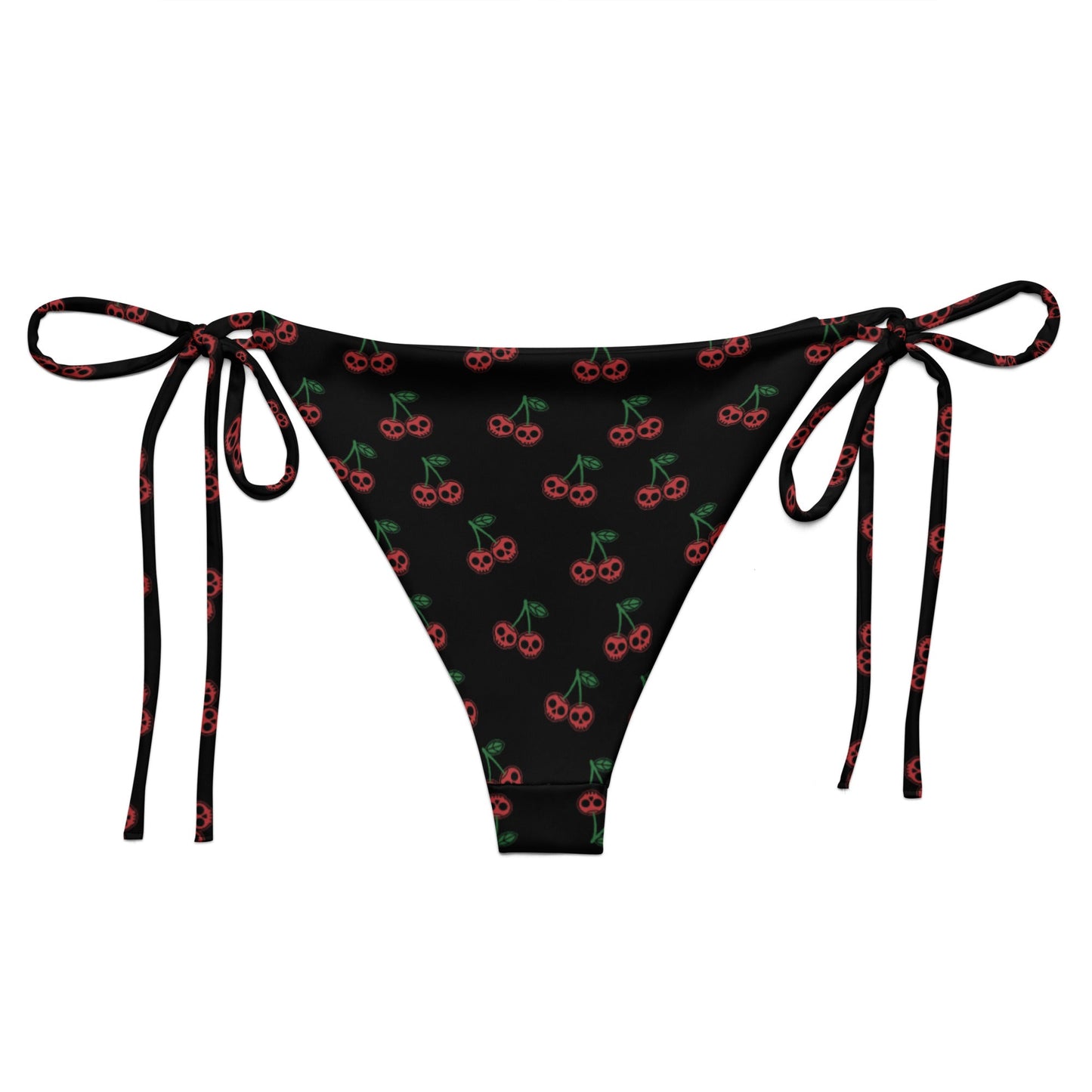 Skull Cherries String Bikini Bottom - Graphic Punks