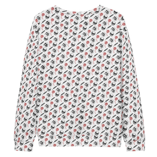 Skull Reader Cotton Sweatshirt - Graphic Punks