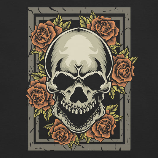 Skull & Roses Garment - Dyed Heavyweight T-Shirt - Graphic Punks
