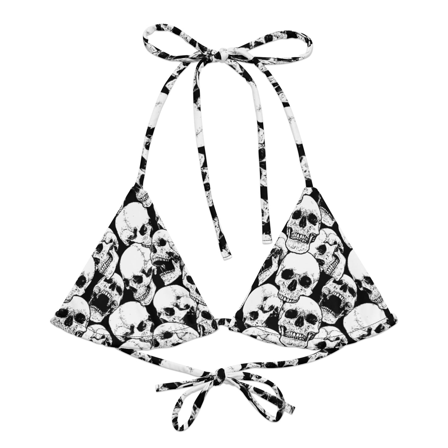Skulls String Bikini Top - Graphic Punks