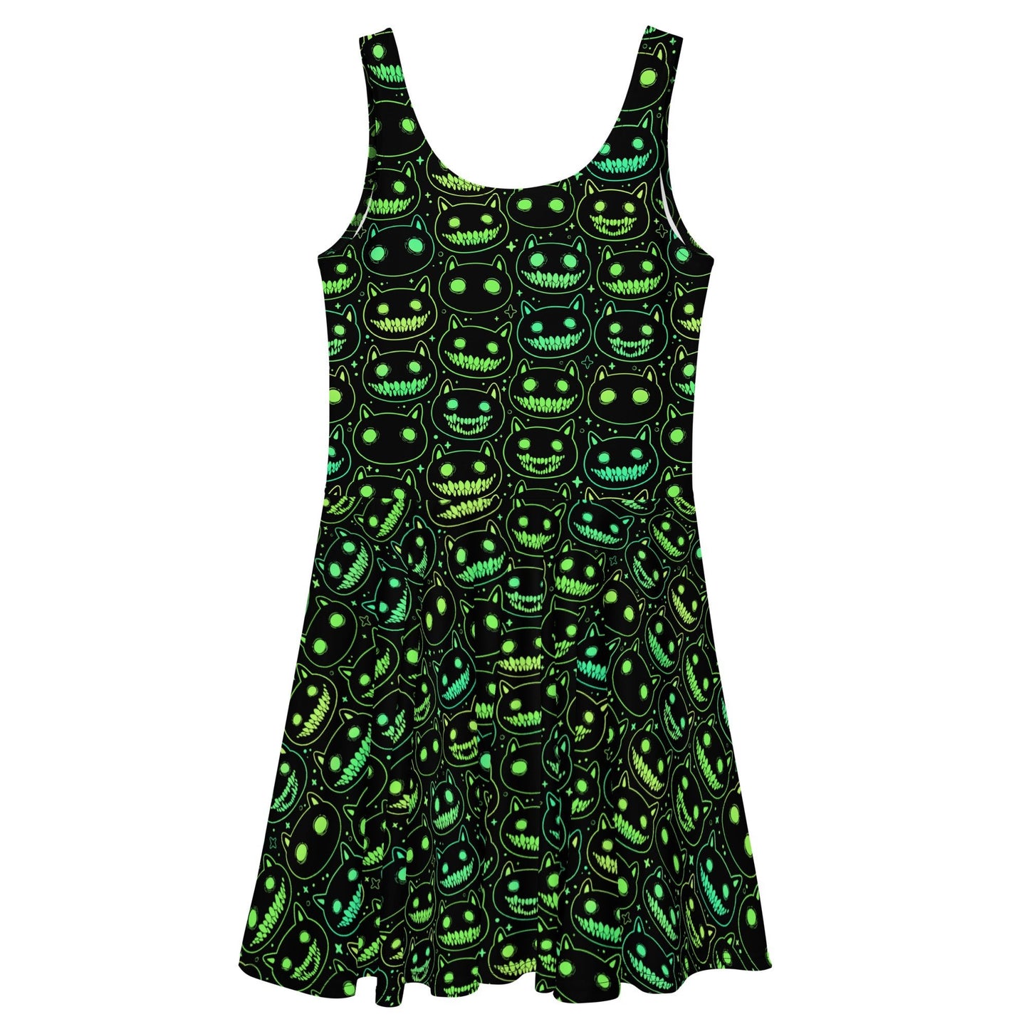 Spooky Cat Skater Dress - Graphic Punks