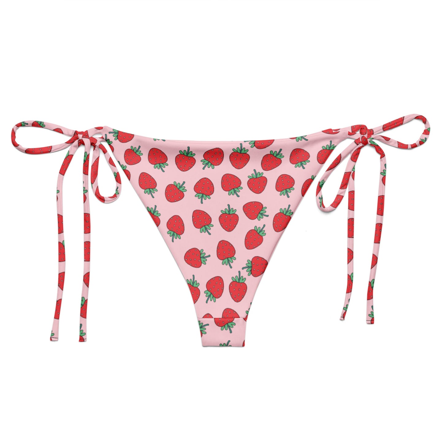 Strawberry Patch String Bikini Bottom - Graphic Punks