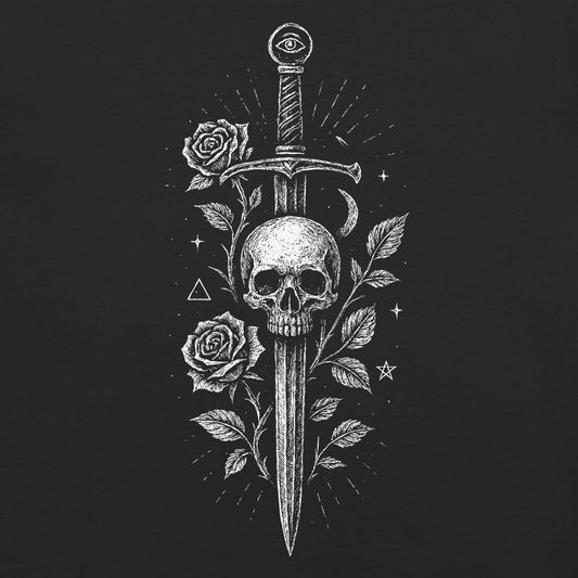 Sword & Skull Garment - Dyed Heavyweight T-Shirt - Graphic Punks