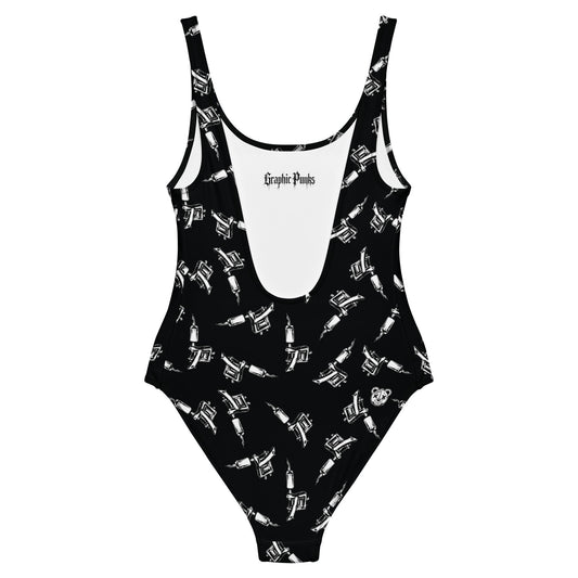 Tattoo Machine One - Piece Swimsuit - Graphic Punks