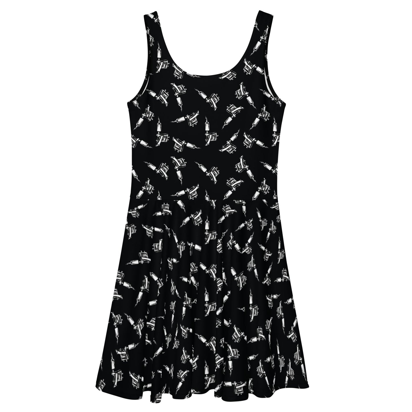 Tattoo Machine Skater Dress - Graphic Punks