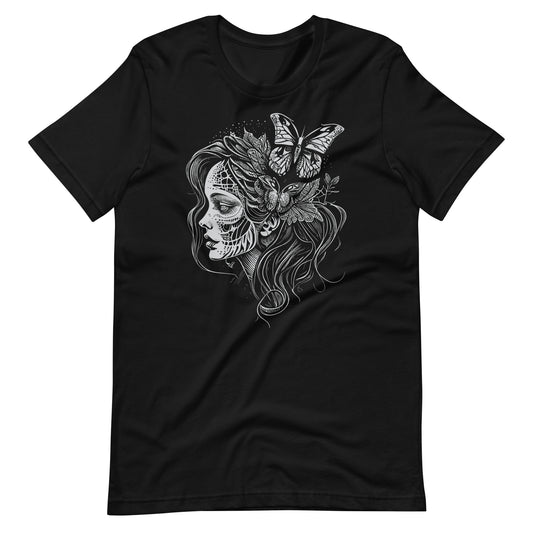 Tattooed Girl With Butterfly Unisex t-shirt