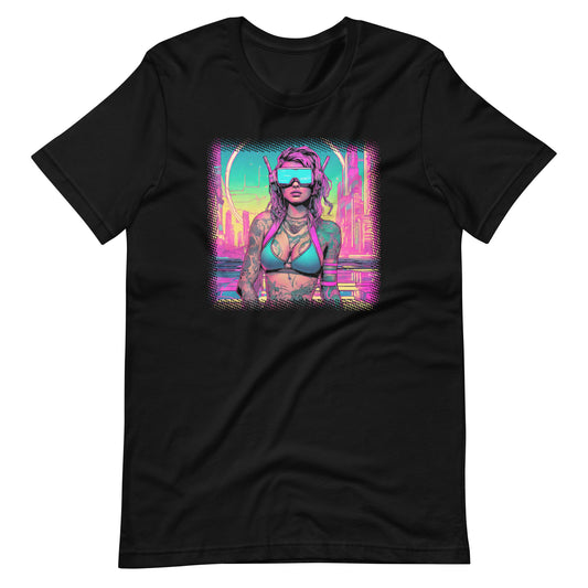 Neon Punk Girl Unisex t-shirt