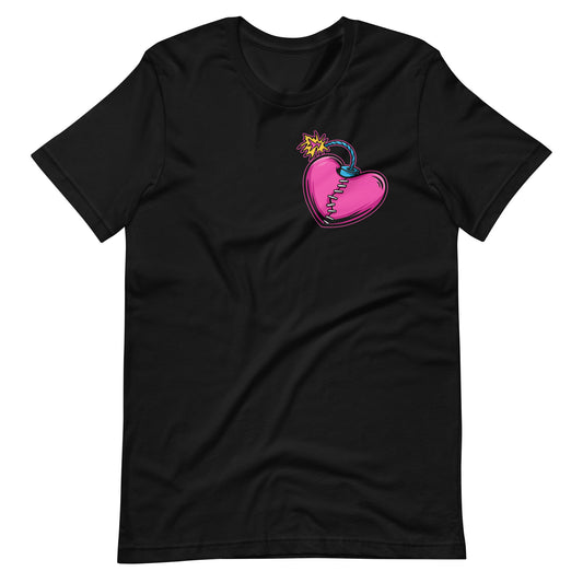 Heart Bomb Unisex t-shirt
