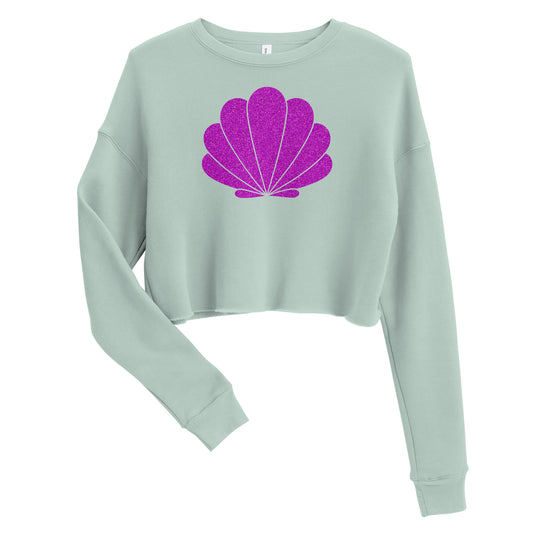 Mermaid Shell Crop Sweatshirt