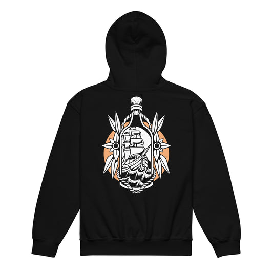 Ship in the Bottle Youth Heavy Blend Hooded Pullover