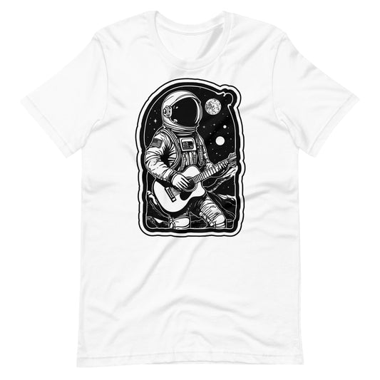 Astronaut With Guitar Unisex t - shirt - Graphic Punks