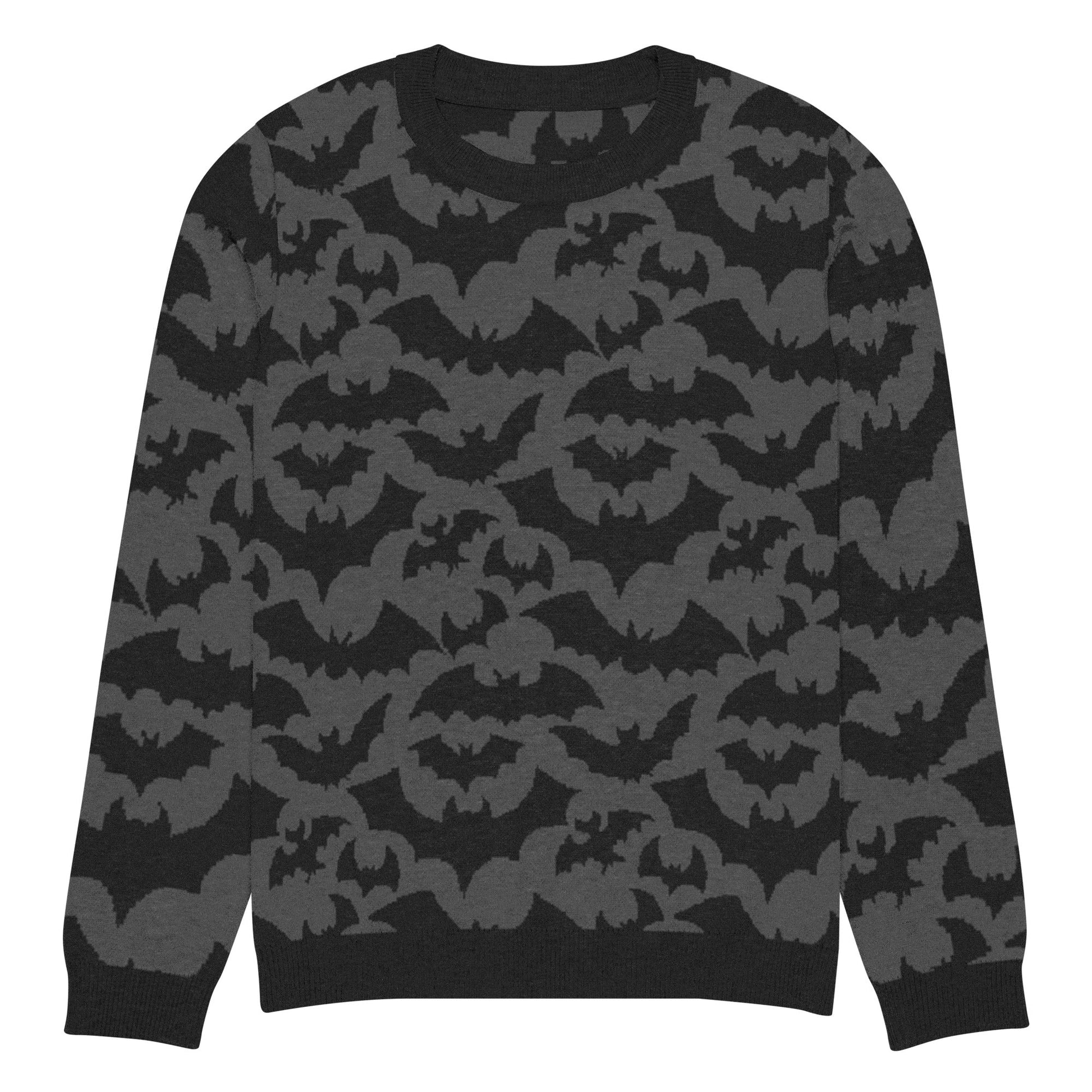 Bats Knitted Crew Neck Sweater - Graphic Punks