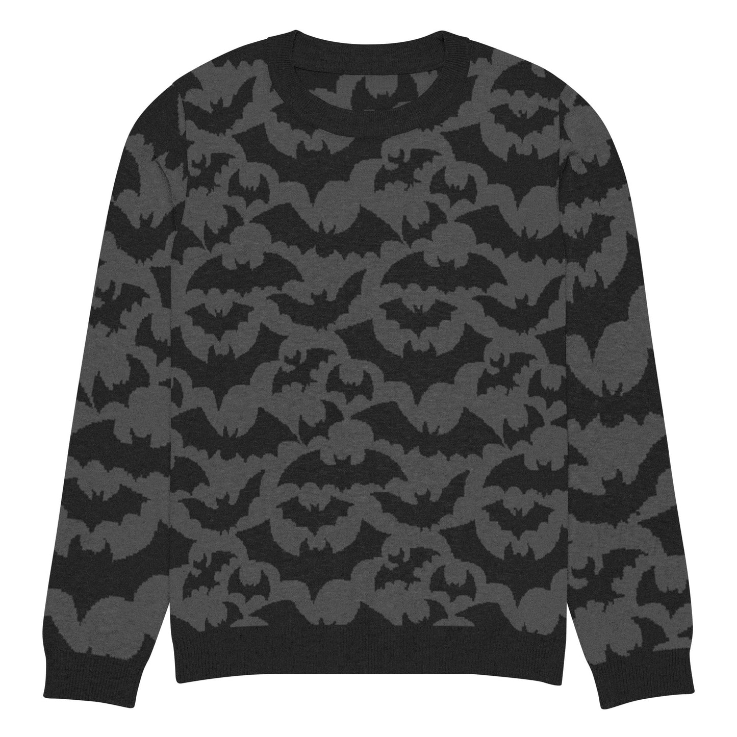 Bats Knitted Crew Neck Sweater - Graphic Punks