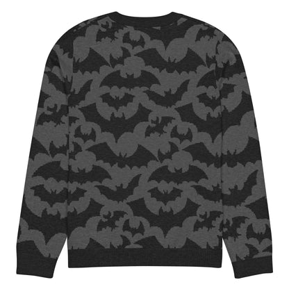 Bats Knitted Crew Neck Sweater - Graphic Punks